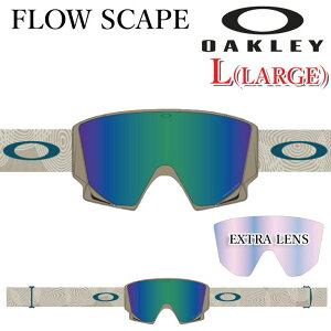 [\] 25-26 S[O OAKLEY I[N[ FLOW SCAPE L GOGGLE oo7145A-18 t[ GXP[v G ASIAN FIT AWAtBbg [WtBbg Xm[S[O Xm{[ XL[ {Ki 2025 2026