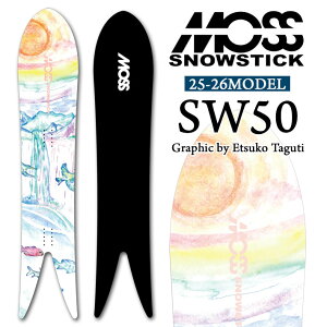 25-26 MOSS SNOWSTICK SW50 Graphic by Etsuko Taguchi ���X �X�m�[�X�e�B�b�N 150cm �c���x�q POWDER �p�E�_�[�{�[�h �������� �X�m�[�{�[�h �X�m�{ �� ���{���K�i