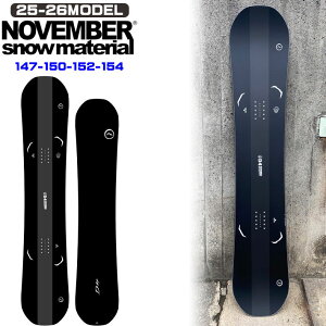 25-26 �m�x���o�[ �X�m�[�{�[�h NOVEMBER D4 �f�B�t�H�[ D FOUR 147cm 150cm 152cm 154cm �m�[�x���o�[ �O���g�� �����Y �X�m�[�{�[�h �� 2025 2026 ���{���K�i