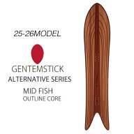25-26 GENTEMSTICK ゲンテンスティック MID FISH OUTLINE CORE 152cm ゲンテンスティックミッドフィッシ…