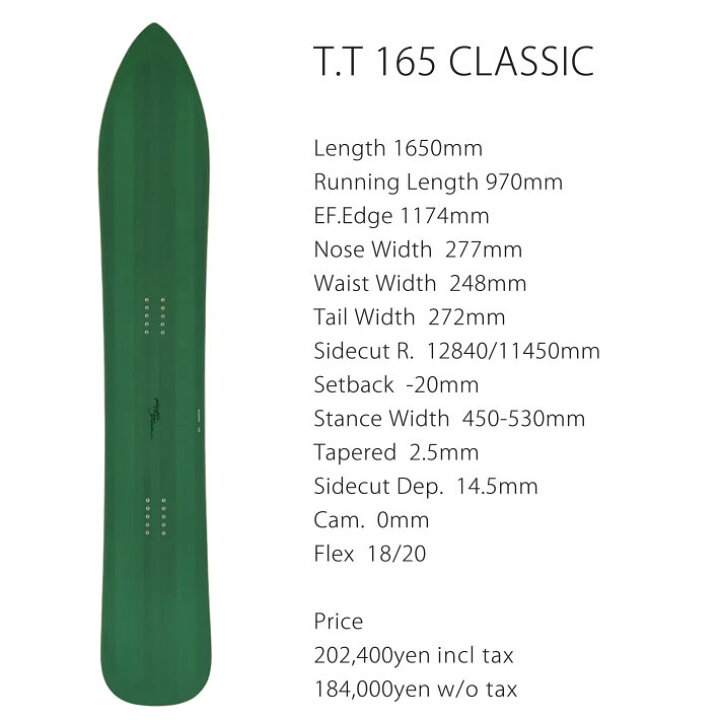 楽天市場】[予約商品] 25-26 GENTEMSTICK ゲンテンスティック T.T 165 