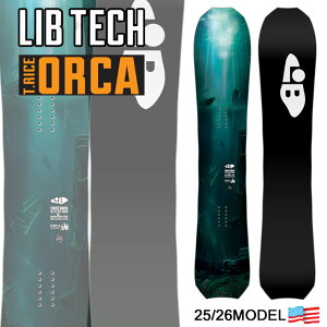 [\񏤕i] 25-26 LIB TECH uebN Xm[{[h T.RICE ORCA grXECX IJ 138cm 144cm 147cm 150cm 153cm 156cm 159cm 162cm TRAVIS RICE Y fB[X  2025 2026