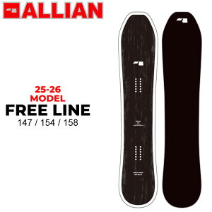 [\񏤕i] 25-26 ALLIAN Xm[{[h ACA FREE LINE t[C 147cm 154cm 158cm Y J[rO pE_[ Xm{  2025 2026 {Ki