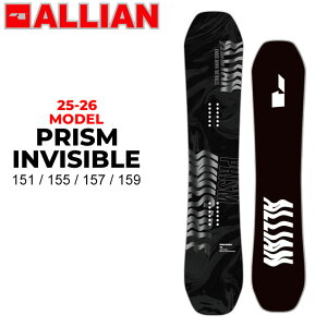 [\񏤕i] 25-26 ALLIAN Xm[{[h ACA PRISM INVISIBLE vY CrWu 151cm 155cm 157cm 159cm Y t[X^C Og I[Eh Xm{  2025 2026 {Ki