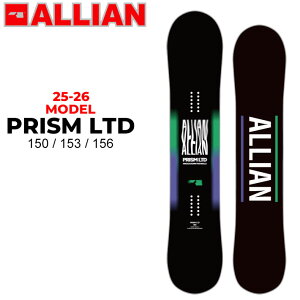 [\񏤕i] 25-26 ALLIAN Xm[{[h ACA PRISM LTD vY ~ebh 150cm 153cm 156cm Y t[X^C p[N I[Eh Xm{  2025 2026 {Ki