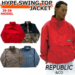 25-26 REPUBLIC & CO �E�F�A ���p�u���b�N HYPE SWING TOP JACKET �X�m�[�{�[�h �n�C�v �X�C���O�g�b�v �W���P�b�g �����Y ���f�B�[�X �X�m�[�{�[�h�E�F�A�y���z
