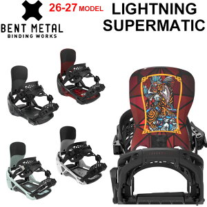 [�\�񏤕i] 26-27 BENTMETAL �r���f�B���O LIGHTNING SUPERMATIC �x���g���^�� ���C�g�j���O �X�[�p�[�}�`�b�N BINDING �X�m�[�{�[�h �o�C���f�B���O �����Y ���f�B�[�X 2026 2027 ���{���K�i