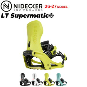 [�\�񏤕i] 26-27 NIDECKER �i�C�f�b�J�[ �r���f�B���O LT Supermatic �G���e�B�[ �X�[�p�[�}�`�b�N BINDING �X�e�b�v�C�� �X�m�[�{�[�h �o�C���f�B���O 2026 2027 ���{���K�i