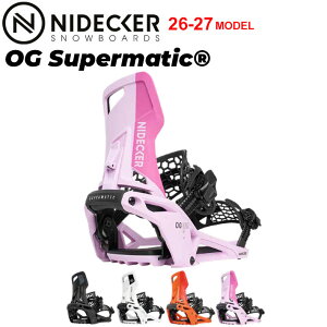 [�\�񏤕i] 26-27 NIDECKER �i�C�f�b�J�[ �r���f�B���O OG Supermatic �X�[�p�[�}�`�b�N BINDING �X�e�b�v�C�� �X�m�[�{�[�h �o�C���f�B���O 2026 2027 ���{���K�i
