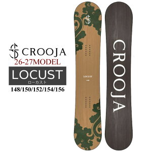 [�\�񏤕i] 26-27 �N���[�W�� �X�m�[�{�[�h CROOJA LOCUST ���[�J�X�g �n�C�u���b�h�L�����o�[ 148cm 150cm 152cm 154cm 156cm �]�[�ĕ� ����q�M �X�m�{ �� 2026 2027