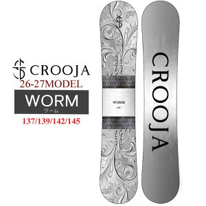 [�\�񏤕i] 26-27 �N���[�W�� �X�m�[�{�[�h CROOJA WORM ���[�� ���f�B�[�X �_�u���L�����o�[ 137cm 139cm 142cm 145cm �E�B�����Y �]�[�ĕ� ����q�M �X�m�{ �� 2026 2027