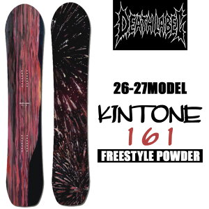 26-27 DEATH LABEL �f�X���[�x�� KINTONE 161cm �L���g�[�� �X�m�[�{�[�h �t���[���C�h �p�E�_�[���C�h �X�m�{ �� 2026 2027 ���{���K�i