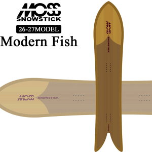 [�\�񏤕i] 26-27 ���X �X�m�[�X�e�B�b�N MOSS SNOWSTICK Modern Fish 156cm POWDER �p�E�_�[�{�[�h �X�m�[�{�[�h �X�m�{ �� 2026 2027 ���{���K�i