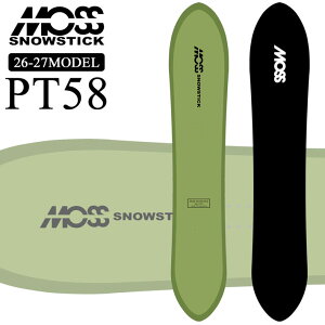 [�\�񏤕i] 26-27 MOSS SNOWSTICK PT58 ���X �X�m�[�X�e�B�b�N �s�[�e�B�[ 158cm POWDER �p�E�_�[�{�[�h �������� �X�m�[�{�[�h �X�m�{ �� ���{���K�i