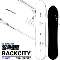 [予約商品] 26-27 NOVEMBER ノベンバー スノーボード SNOWBOARD メンズ BACKCITY バックシティー 154cm 1…