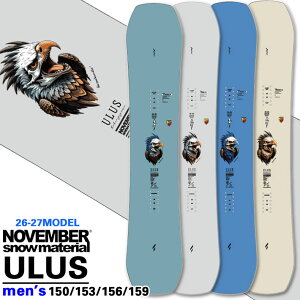 [�\�񏤕i] 26-27 NOVEMBER �m�x���o�[ �X�m�[�{�[�h SNOWBOARD �����Y ULUS �E���X 150cm 153cm 156cm 159cm �m�[�x���o�[ �n�[�t�p�C�v �� 2026 2027 ���{���K�i