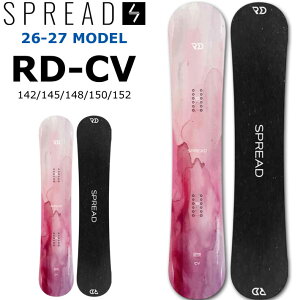 [�\�񏤕i] 26-27 �X�v���b�h �X�m�[�{�[�h SPREAD RD-CV SNOWBOARD �A�[���f�B�[�V�[�u�C 142cm 145cm 148cm 150cm 152cm ���J �C�V�� ����T�� �v���f���[�X �O���g�� �L�����o�[ 2026 2027