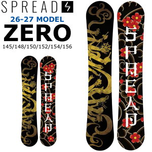 [�\�񏤕i] 26-27 �X�v���b�h �X�m�[�{�[�h SPREAD ZERO SNOWBOARD �[�� 145cm 148cm 150cm 152cm 154cm 156cm ����T�� �v���f���[�X �O���g�� �L�����o�[ 2026 2027