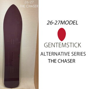 [�\�񏤕i] 26-27 GENTEMSTICK �Q���e���X�e�B�b�N THE CHASER 156cm �U �`�F�C�T�[ �X�m�[�{�[�h �p�E�_�[�{�[�h �A�N�Z���L�����o�[ �� 2026 2027