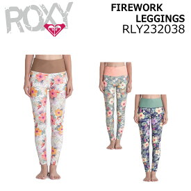 【4日～ 2個で5倍！3個購入で10倍】[在庫限り] 2023 ROXY ロキシー RLY232038 FIREWORK LEGGINGS ROXY レギンス ラッシュ UVカット 速乾性 [メール便発送商品]