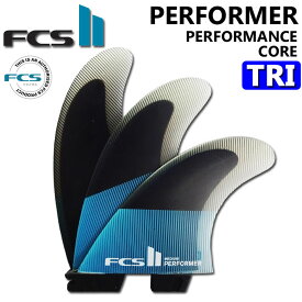 [店内ポイント20倍中!!] FCS2 FIN エフシーエス2 フィン ショートボード用 パフォーマー PERFORMER PC [BK／TEAL] TRI パフォ－マンスコア トライ [XS／S／M／L／XL] 3FIN スラスター サーフボード [日本正規品]【あす楽対応】