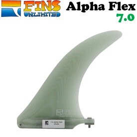 【6月4日～ 3個購入でP10倍】2024 FINSUNLIMITED フィンズアンリミテッド フィン Alpha Flex 7.0 アルファフレックス FIN ロングボード用 センターフィン シングルフィン 日本正規品【あす楽対応】