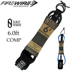 [] SLATER DESIGNS X[^[ fUC [VR[h 6.0ft COMP 5.5mm Rv Leash FireWire t@C[C[ T[tByz