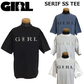 [在庫限り] [メール便発送商品] GIRL ガール Tシャツ 日本限定デザイン SERIF SS Tee [5] 半袖 スケートボード スケボー アパレル アウトドア 日本正規品