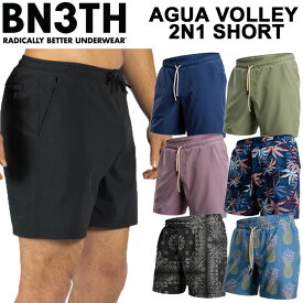 [在庫限り] [動画] BN3TH AGUA VOLLEY 2N1 SHORT-7" サーフトランクス メンズ 男性 MENS ボードショーツトランクス サーフパンツ プール ハーフパンツ