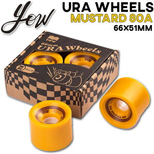 [�\�񏤕i] YOW SURFSKATE �E�B�[�� URA WHEEL MUSTARD 80A ���E �T�[�t�X�P�[�g 66mmx51mm �����O�X�P�[�g�{�[�h �X�P�[�g �p�[�c �T�[�t�B�� �X�P�{�[