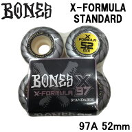 スケートボード ウィール BONES WHEEL X-FORMULA STANDARD ボーンズ ウィール 52mm 97A [7] スケボー 4個…