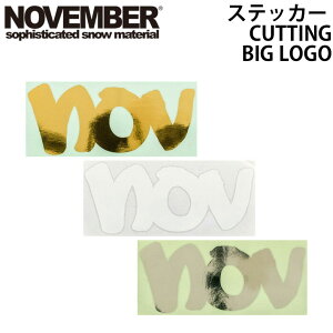 NOVEMBER�y�m�x���o�[�z�X�e�b�J�[ CUTTING BIG LOGO [1][2][3] �J�b�e�B���O �r�b�O ���S �X�m�[�{�[�h �X�e�b�J�[ �y���z