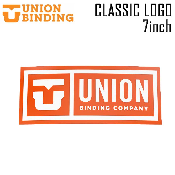 UNION ユニオン ステッカー UNION CLASSIC LOGO ユニオン クラシック ロゴ 7inch プリントステッカー シール スノーボード スノボー アクセサリー