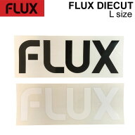 FLUX フラックス ステッカー LOGO DIECUT Lサイズ [220× 73mm] [4] [5] ロゴ ダイカット カッティング …