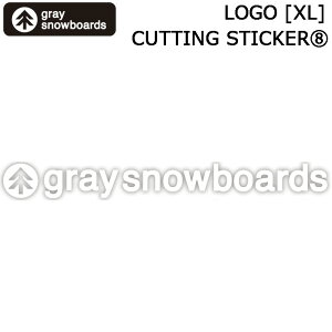 GRAY SNOWBOARD �O���C �X�m�[�{�[�h �J�b�e�B���O�X�e�b�J�[ LOGO XL�T�C�Y [8] 400mm×43mm�y���z