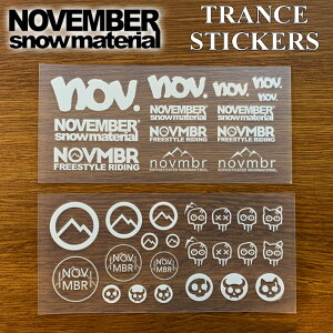 NOVEMBER Xm[{[hXebJ[ TRANCE STICKER 65x145mm [28] [29]gX XebJ[ mxo[yz
