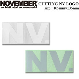NOVEMBER ステッカー ノベンバー スノーボード CUTTING NV LOGO [30] [31] ロゴデザイン【即】