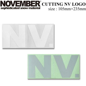NOVEMBER �X�e�b�J�[ �m�x���o�[ �X�m�[�{�[�h CUTTING NV LOGO [30] [31] ���S�f�U�C���y���z