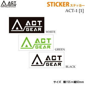スノーボード ステッカー　ACT GEAR [ACT-1] 【1】アクトギア　カッティングステッカー　 【あす楽対応】