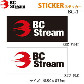 【4日～ 2個で5倍！3個購入で10倍】BC Stream ビーシーストリーム [BC-1] Cutting Sticker カッティングステッカー シール デカール 転写 スノーボード スノボー アクセサリー【あす楽対応】