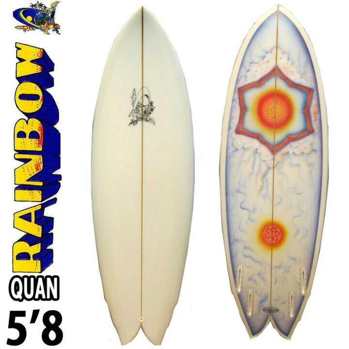 楽天市場】RAINBOW レインボー サーフボード QUAN 5