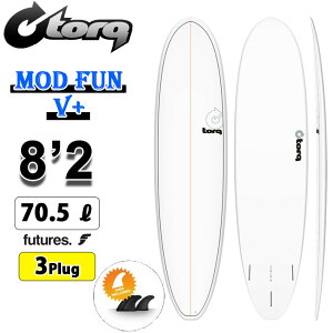 2026 torq surfboard �g���N �T�[�t�{�[�h PINLINE DESIGN MOD FUN V+ 8'2 [White Pinline] �t�@���{�[�h �G�|�L�V�{�[�h ������ ���S�� �r�M�i�[ [�c�Ə����ߑ�������]