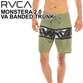 RVCA ルーカ サーフパンツ メンズ トランクス ボードショーツ [BD041-517] 2023 水陸両用 海パン プール 海 海水浴 サーフィン ハワイ HAWAII MONSTERA 2.0 VA BANDED TRUNK [メール便発送商品]