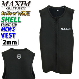 follows 2025 MAXIM }LV EFbgX[c [SHELLf] xXg FRONT ZIP tgWbv Y EGbgX[c 2mm BLKXL Y{Ki yz