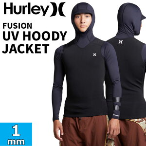 2026 �n�[���[ �E�F�b�g�X�[�c �����Y �����O�X���[�u�W���P�b�g �t�[�h�t�� [MZHJKF] Hurley FUSION UV HOODY JACKET UPF50+�y���z