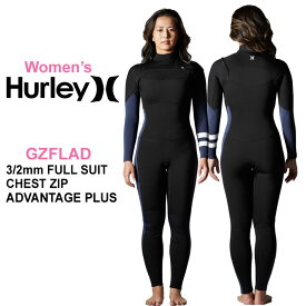 2023 Hurley ハーレー ウエットスーツ レディース [GZFLAD23] 3mm × 2mm CHEST ZIP チェストジップ ADVANTAGE PLUS アドバンテージ プラス サーフィン フルスーツ ウェットスーツ