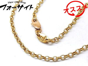 正規 クロムハーツ ネックレス ■ 22K 18インチ 45cm チェーン ネックレス 美品 CHROME HEARTS □2E