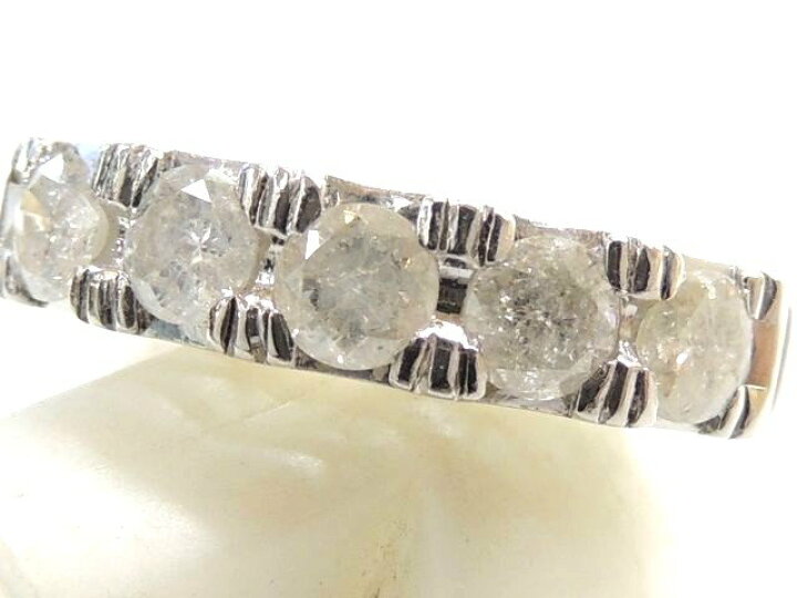 楽天市場】Pt900 プラチナ ダイヤ 1.00ct リング □ 5.3g 11号 