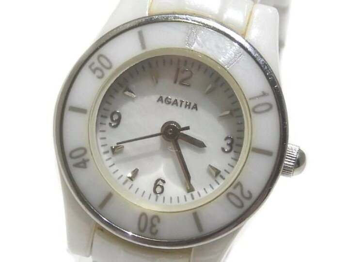 楽天市場】AGATHA アガタ レディース クォーツ 時計 ☆ ホワイト 