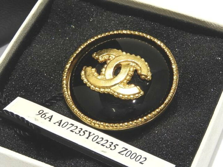 楽天市場】美品 96A CHANEL シャネル ラウンド型 ブローチ ココマーク 